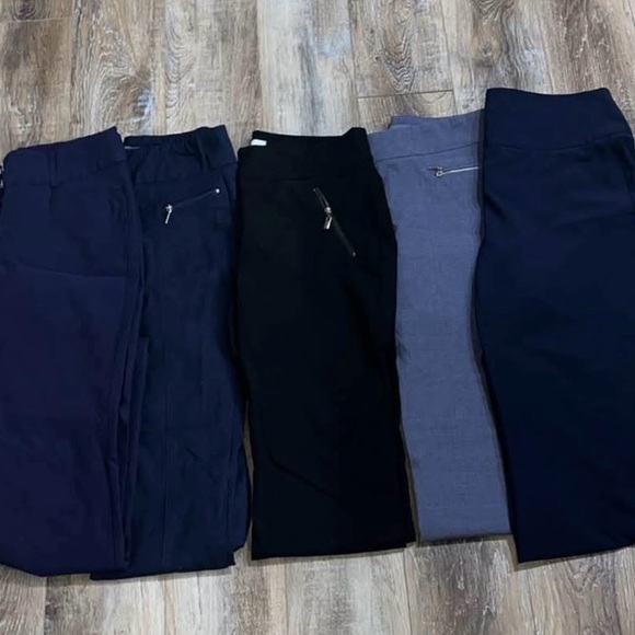 Suzy Shier Pants - Stylish Women's Pants Set - Blue and Black
